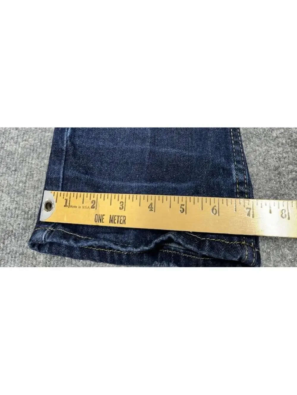 Levis 514 Jeans Mens 32 X 32 Blue Dark Wash Straight Leg 100% Cotton Denim